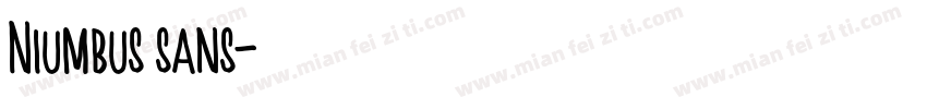 Niumbus sans字体转换